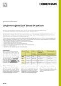 Linear Encoders for Vacuum Technology